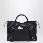 Balenciaga Le City Medium bag in Arena lambskin leather black