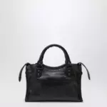 Balenciaga Le City Mini handbag in Arena lambskin black