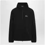 Balenciaga Technical hooded track jacket in polyamide, black