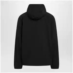 Balenciaga Technical hooded track jacket in polyamide, black