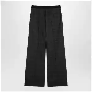 Balenciaga Dark grey tartan trousers