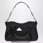 Balenciaga Le City First lambskin leather handbag in black