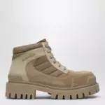 Balenciaga Sand-colored nubuck Combat Strike boots