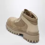 Balenciaga Sand-colored nubuck Combat Strike boots