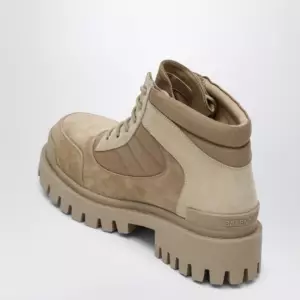 Balenciaga Sand-colored nubuck Combat Strike boots