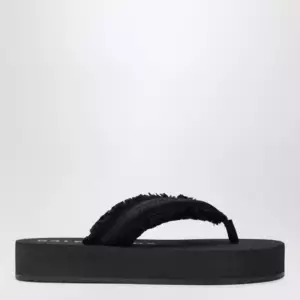 Balenciaga Jet Lag thong sandals in black satin