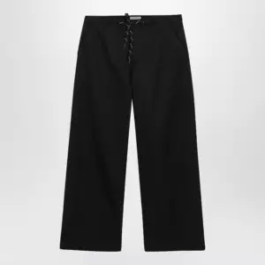 Balenciaga Black cotton twill chino trousers