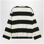Balenciaga Striped jersey polo shirt in cotton, brown