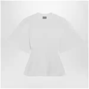 Balenciaga Shaped T-shirt in heavy cotton jersey in white