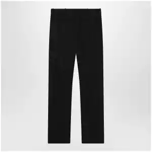 Balenciaga Slim tailored trousers in stretch wool twill, black