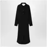 Balenciaga Black shirt dress in wool and silk