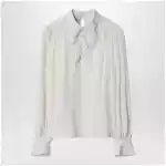 Valentino Vanilla-colored silk blouse with flower