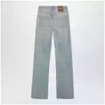 Valentino Straight-leg cotton denim jeans in light blue