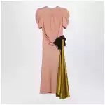 Valentino Pink midi dress with maxi bow
