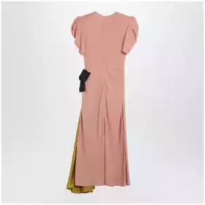 Valentino Pink midi dress with maxi bow