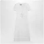 Valentino Embroidered crepe evening dress in ivory
