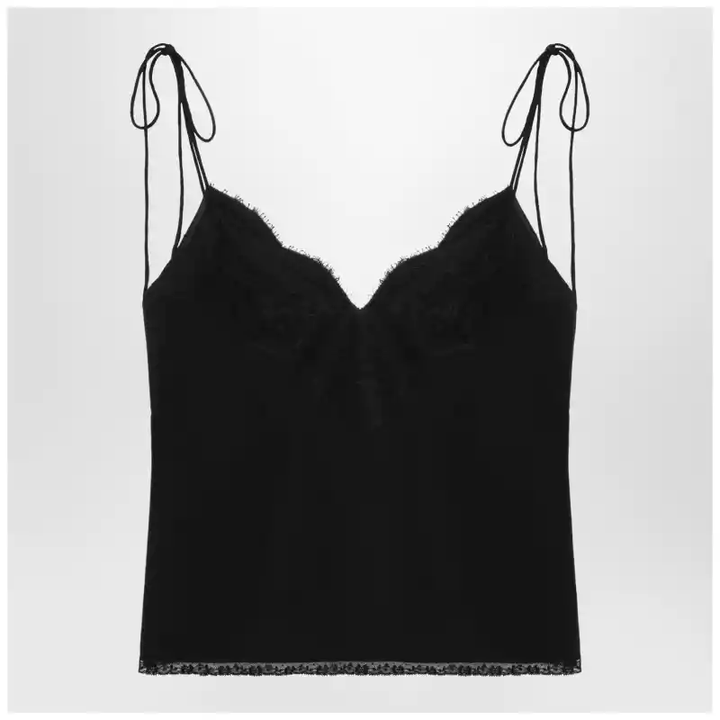 Valentino Black silk top