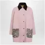 Valentino Pink denim caban jacket