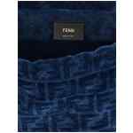 Fendi Ff Flocked Denim Backpack