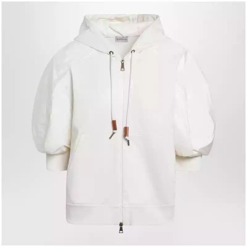 8G0002389B2V_S_MONCL-04A.x-1 Moncler White short-sleeve jersey sweatshirt