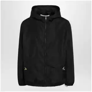 Valentino Black windbreaker with Vgold detail