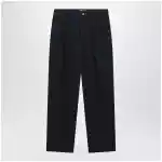 Valentino Navy blue cotton trousers