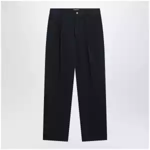 Valentino Navy blue cotton trousers
