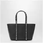 Valentino Garavani Black Rockstud bag in grained calfskin