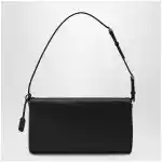 Valentino Garavani Devain VLogo leather clutch shoulder bag in black