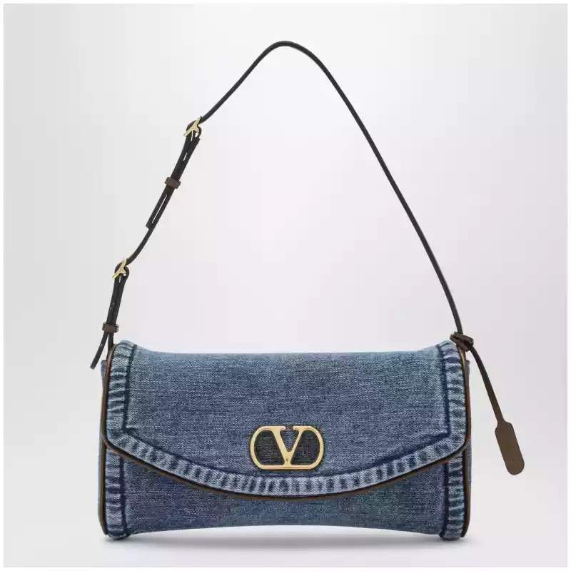 Valentino Garavani Small DeVain denim shoulder bag
