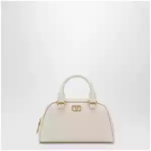 Valentino Garavani Ivory VLogo Signature mini duffle bag in grained calfskin