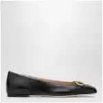 Valentino Garavani Black VLogo Signature ballerina flats in nappa leather