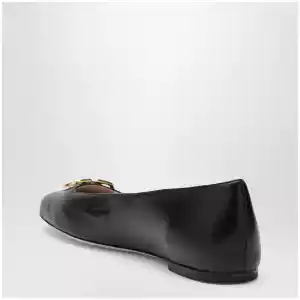 Valentino Garavani Black VLogo Signature ballerina flats in nappa leather