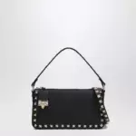 Valentino Garavani Black small Rockstud shoulder bag
