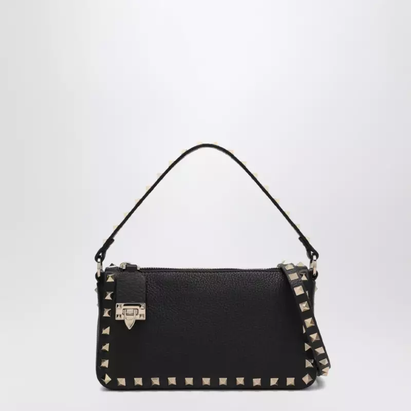 Valentino Garavani Black small Rockstud shoulder bag