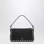 Valentino Garavani Black small Rockstud shoulder bag