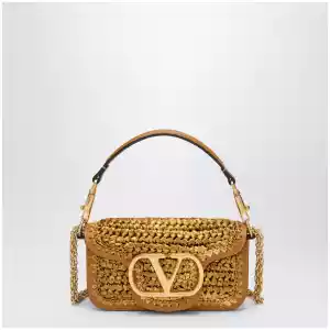 Valentino Garavani Small woven Locò bag with VLogo Signature
