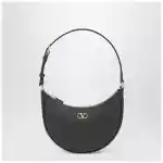 Valentino Garavani Vlogo Signature Mini Hobo bag in black leather