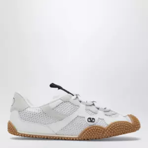 Valentino Garavani Amphibia sneakers in rubberised calfskin and white split leather