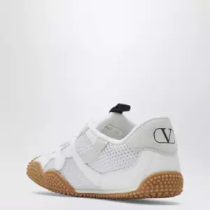 Valentino Garavani Amphibia sneakers in rubberised calfskin and white split leather