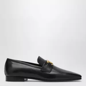 Valentino Garavani Black Vlogo Signature goatskin loafers