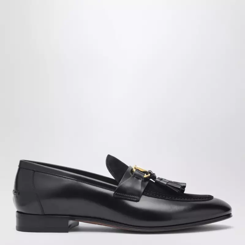 Valentino Garavani Vaniteux loafer in calfskin and split leather