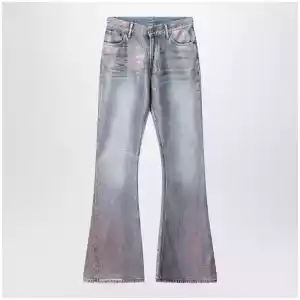 Acne Studios Fitted glitter jeans 2025F Rose copper/light blue