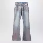 Acne Studios Fitted glitter jeans 2025F Rose copper/light blue