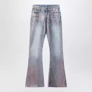 Acne Studios Fitted glitter jeans 2025F Rose copper/light blue