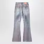 Acne Studios Fitted glitter jeans 2025F Rose copper/light blue