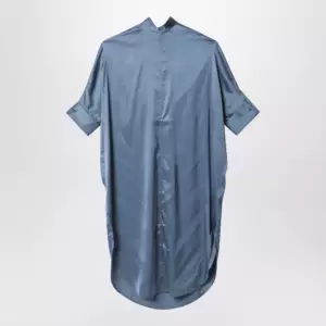 Acne Studios Satin tunic dress Dirty blue