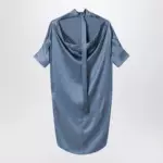 Acne Studios Satin tunic dress Dirty blue