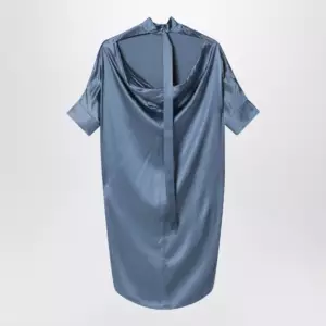 Acne Studios Satin tunic dress Dirty blue
