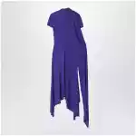 Acne Studios Layered midi dress Deep purple